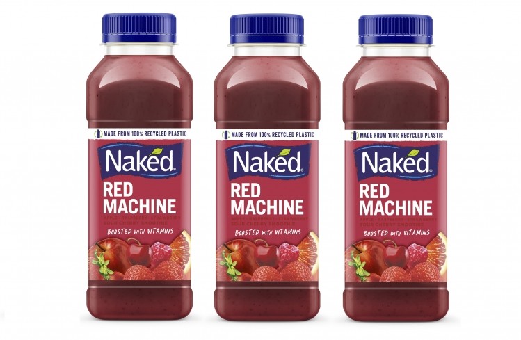 Naked® No Sugar Added 100% Blue Machine Juice Smoothie Bottle
