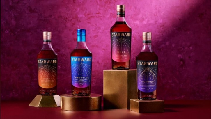 Starward has launched a range of whiskies with brightly-coloured packaging to distinguish its ‘modern’ Australian whiskey from traditional scotch and carve out a place for itself in the liquor market. ©Starward